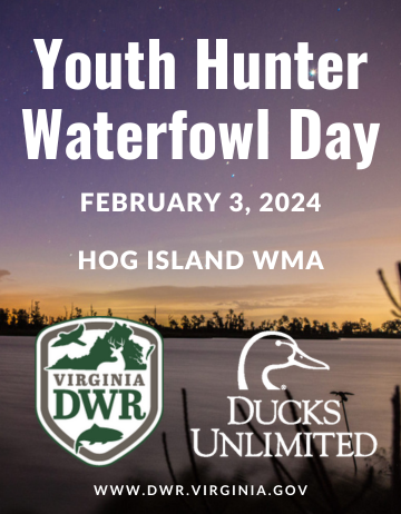 Event Youth Hunter Waterfowl Day - Hog Island WMA