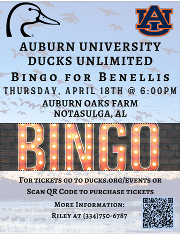 Event Auburn University Spring Bingo for Benellis
