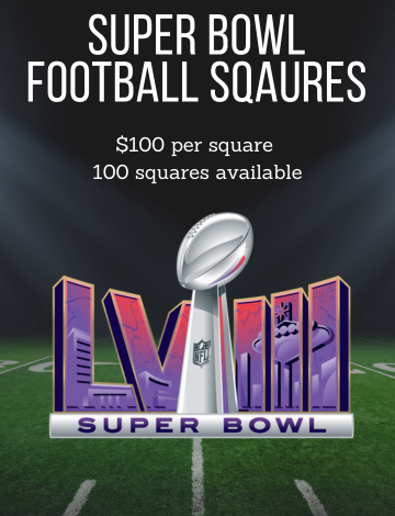 Event Super Bowl Squares Board