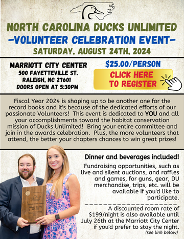 Event 2024 NCDU Volunteer Celebration Event (State Convention)