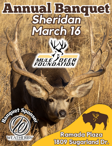Event Sheridan, WY - Mule Deer Foundation Banquet