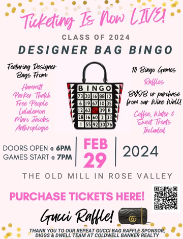 Event Designer Bag Bingo SHHS Class of 2024