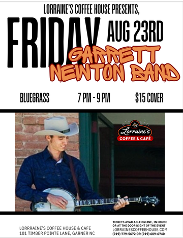 Event Garrett Newton Band, Bluegrass, $15
