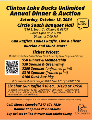 Event Clinton Lake Annual Dinner & Auction