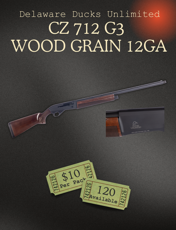 Event DEDU CZ 712 G3 Wood Grain 12ga Raffle