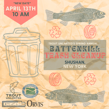 Event *POSTPONED to April 13th* Battenkill Trash Cleanup - Shushan NY