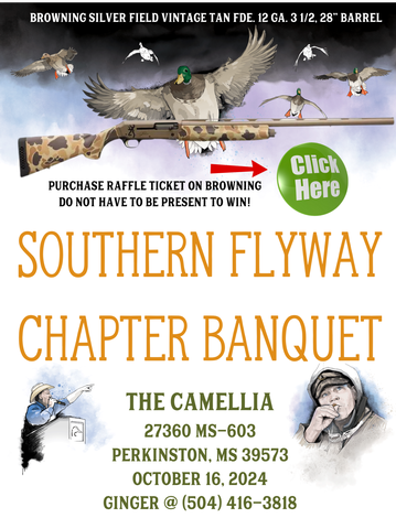 Event Southern Flyway Banquet with Browning Silver Raffle- Perkinston