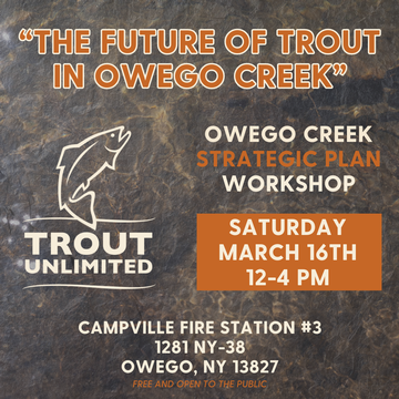 Event "The Future of Trout in Owego Creek" A Trout Unlimited Strategic Plan Workshop