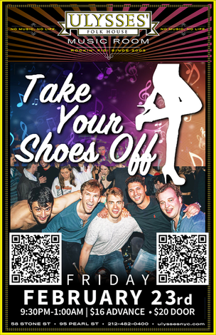 Event Take Your Shoes Off @ Ulysses Folk House - Friday February 23rd, 2024