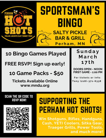 Event Perham DU Sportsman's Bingo w/ Hot Shots trap team