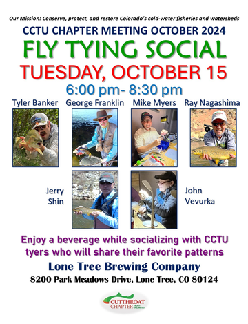 Event Fly Tying Social - October 2024 CCTU Meeting