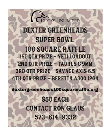 Event Dexter Greenheads Super Bowl 100 Square Board