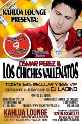 Event Osmar Pérez Y Los Chiches Vallenatos