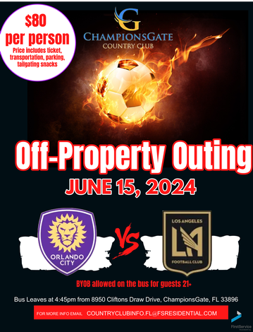 Event Off-Property Trip for Orlando City vs Los Angeles FC