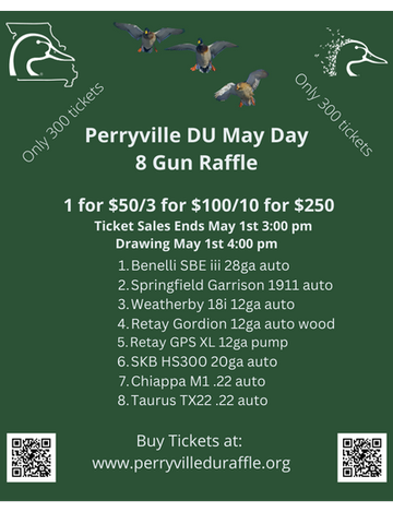 Event Perryville Online 8 Gun May Day Raffle
