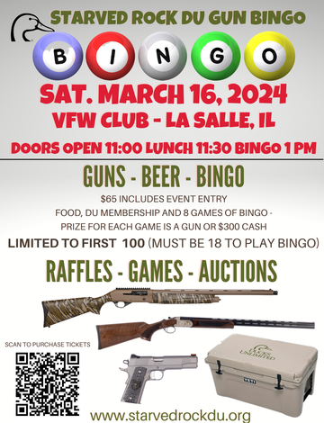 Event Starved Rock DU Gun Bingo - La Salle