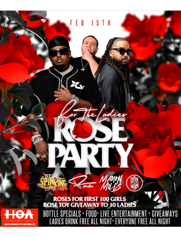 Event For The Ladies Thursdays Rose Party DJ Spinking Live At HOA