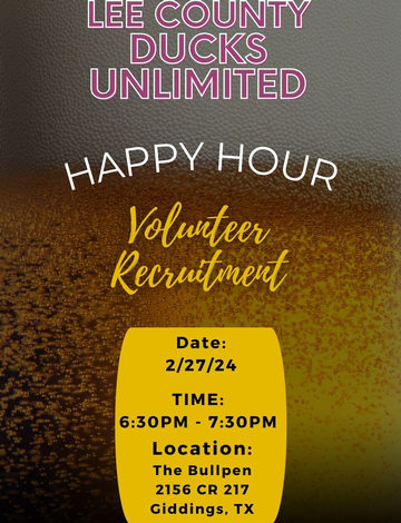 Event Lee County Ducks Unlimited Happy Hour