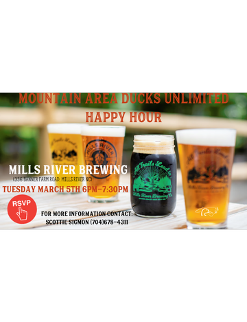 Event Mountain Area Ducks Unlimited Happy Hour