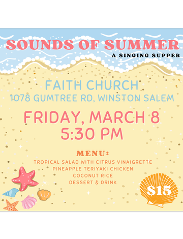 Event Sounds of Summer - Singing Supper 2024
