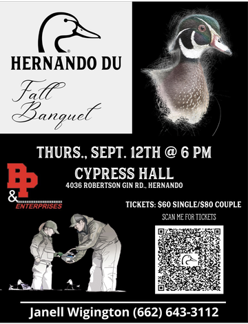 Event Hernando Fall Dinner Banquet presented by B&P Enterprises