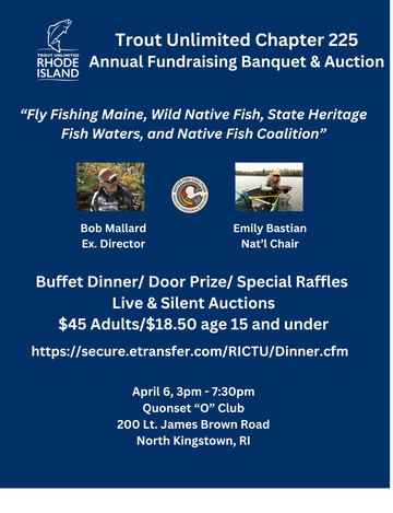 Event Rhode Island TU Annual Fundraising Banquet & Auction