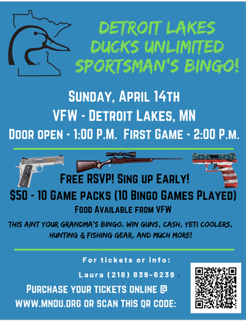 Event Detroit Lakes Sportsman's Bingo