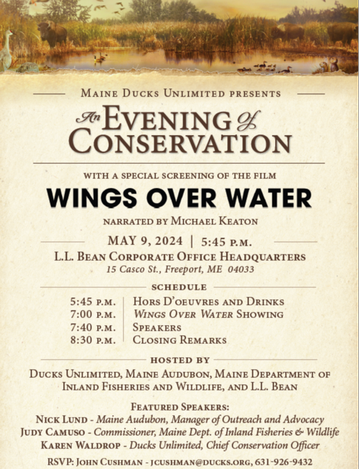 Event An Evening of Conservation and Showing of "Wings Over Water"