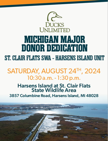 Event Michigan Major Donor Dedication- Harsens Island