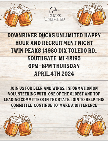 Event Ducks Unlimited Downriver Chapter Recruitment 