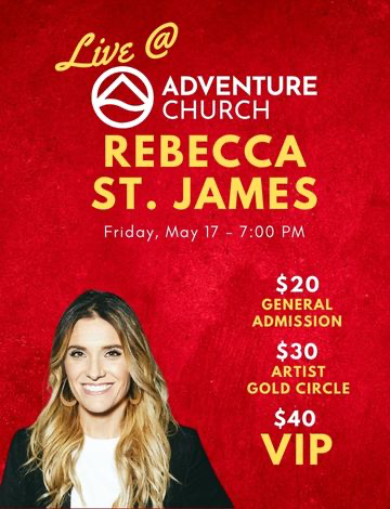 Event Rebecca St. James - Live in Concert at Adventure Church (ONLY 68 ONLINE TICKETS LEFT)