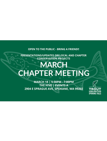 Event March Chapter Meeting - Conservation Project Updates