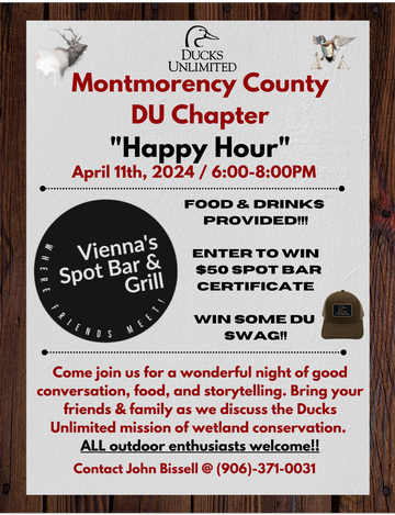 Event Montmorency County "Happy Hour" Event