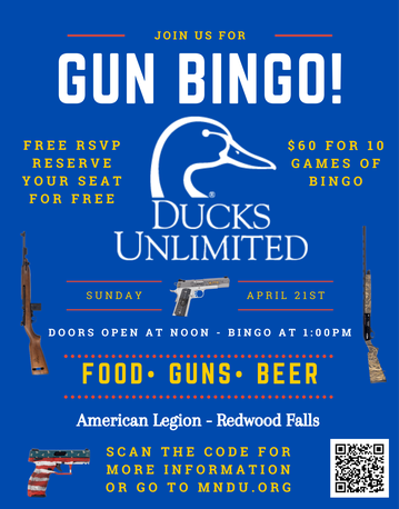 Event Redwood Falls Gun Bingo