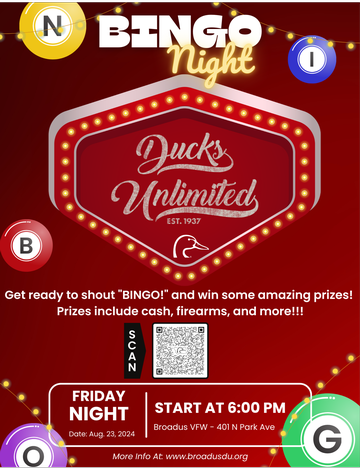 Event Broadus Ducks Unlimited Bingo 