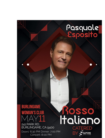 Event Rosso Italiano  featuring Pasquale Esposto - Dinner Concert