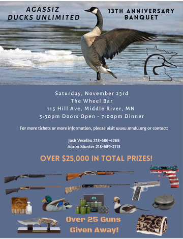 Event Agassiz Ducks Unlimited Banquet (Middle River)