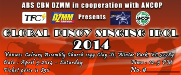 Event Global Pinoy Signing Idol 2014