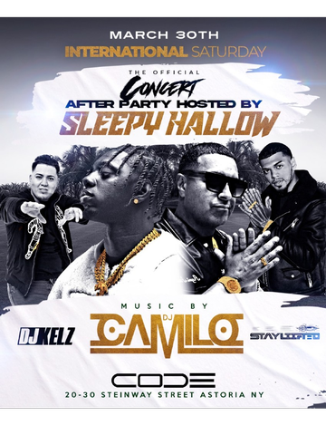 Event Official Concert After Party Sleepy Hallow Live With DJ Camilo At Code Astoria