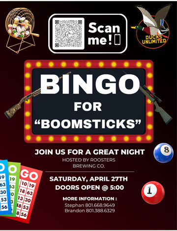Event Wasatch High Flyers Bingo for "Boomsticks"