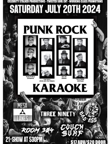 Event Punk Rock Karaoke at Bobby V’s