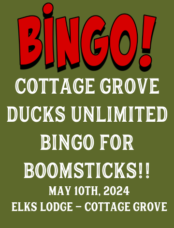 Event Cottage Grove DU Bingo for Boomsticks!