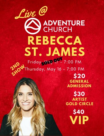 Event Rebecca St. James - Live in Concert at Adventure Church , Thursday, May 16 - 7:00PM