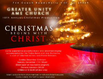 Event Greater Unity Christmas Production