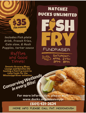 Event Natchez DU- Mississippi River Initiative Fish Fry