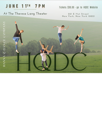 Event Hanna Q Dance Company  June 11th - The Theresa Lang Theater @MMC