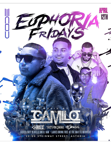 Event Euphoria Fridays Dj Camilo Live At Code Astoria