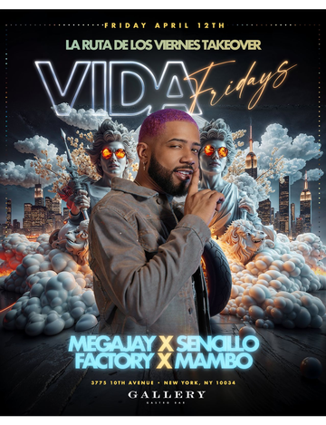Event Vida Fridays DJ Megajay Live At Gallery