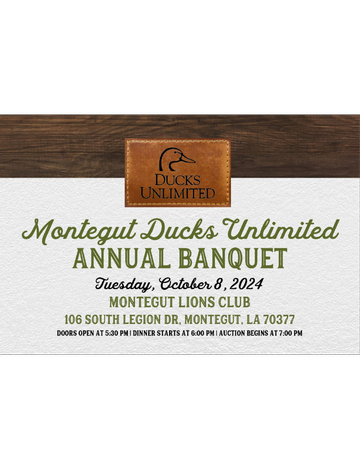 Event Montegut Ducks Unlimited Banquet