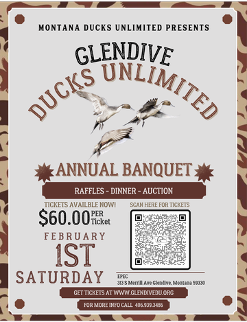 Event Glendive Ducks Unlimited Annual Banquet Presented By Tractor Supply Co.